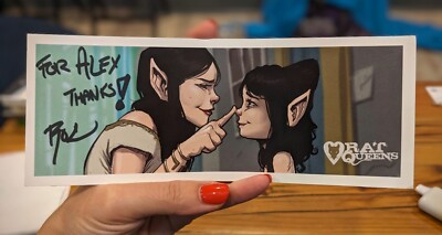 Signed Bookmark - Roc Upchurch - Rat Queens