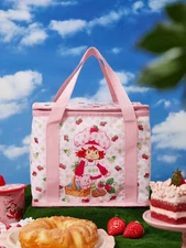 Strawberry Shortcake Cooler Pink Cute Container Thermal Insulated Lunch Bag