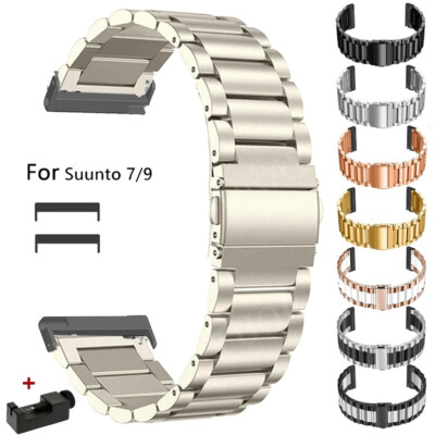 Stainless Steel Watch Band Strap For Suunto 7/9/9 Baro//D5