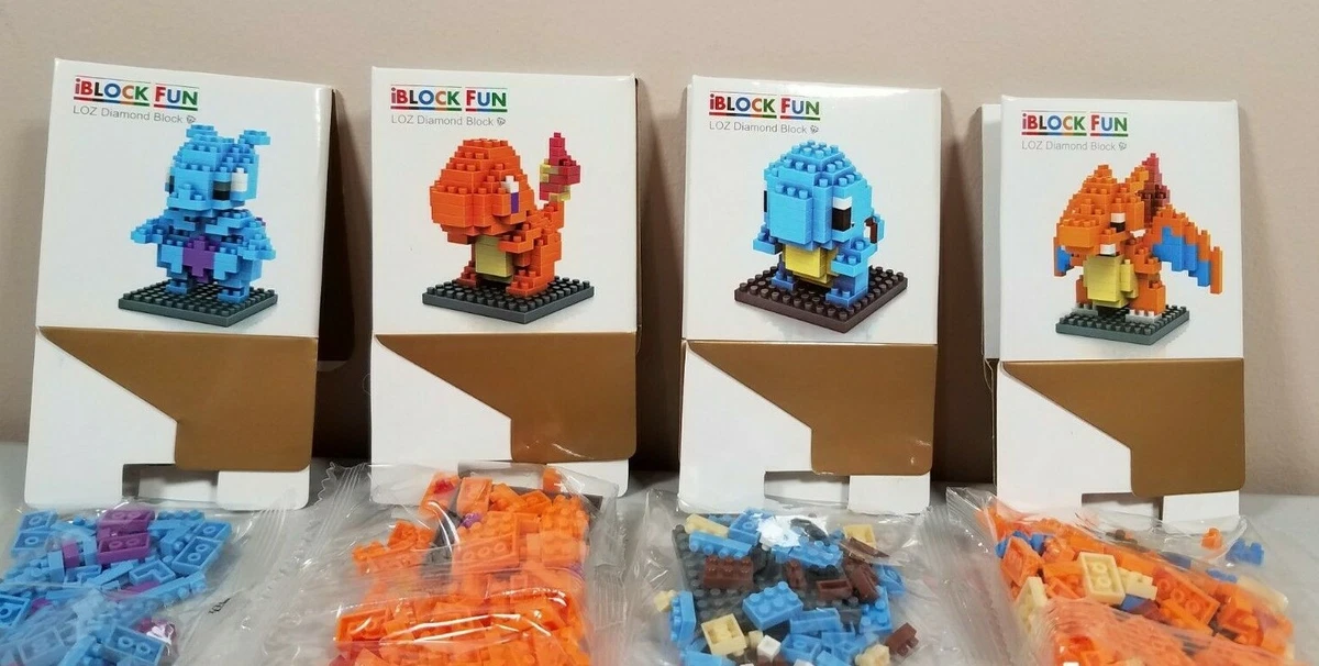 iBlock Fun LOZ Diamond Block Pok mon Lot of 4 Mini Block Sets eBay