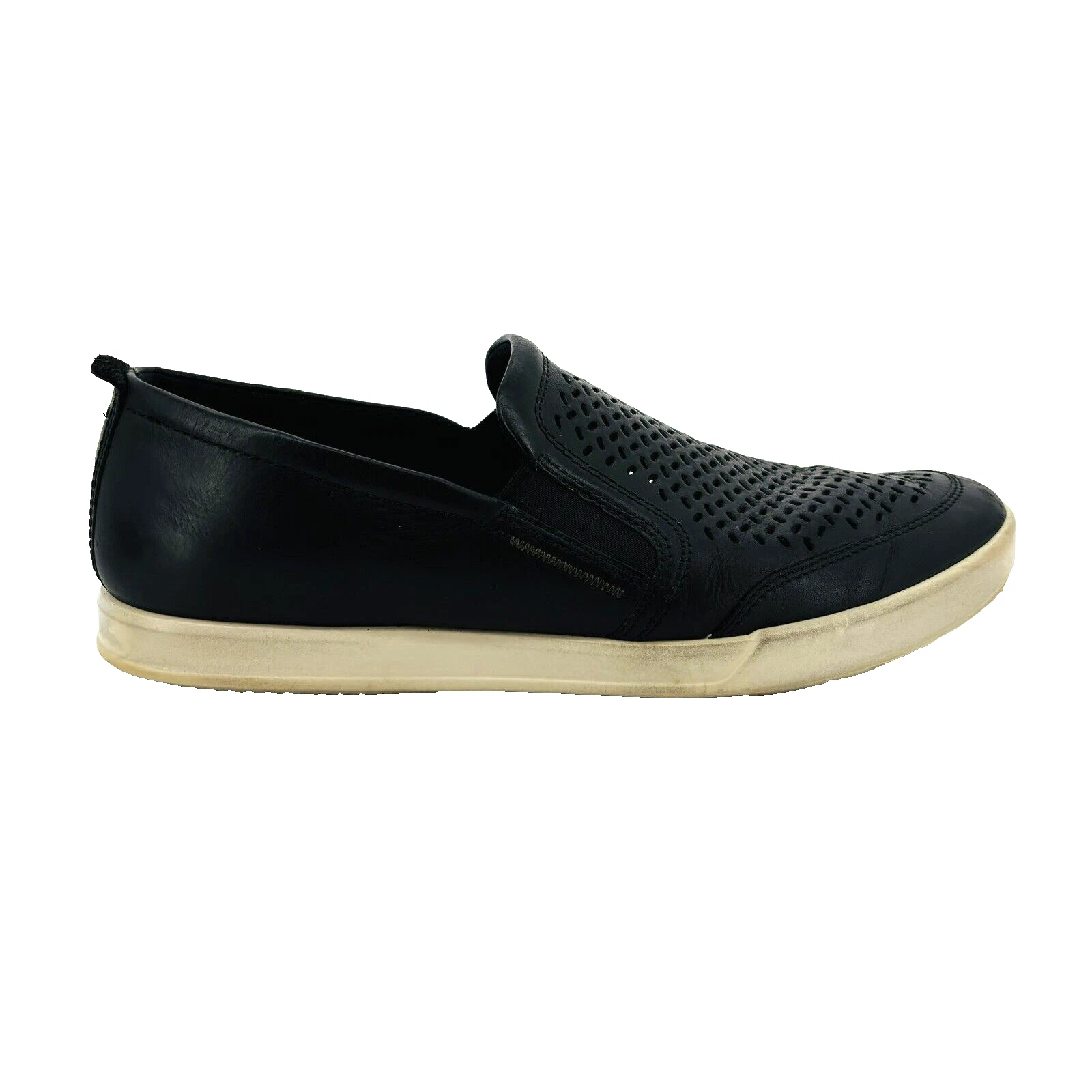 Scarpe mocassini uomo 13 47 Ecco Collin 2.0 pelle nera traforata slip on casual