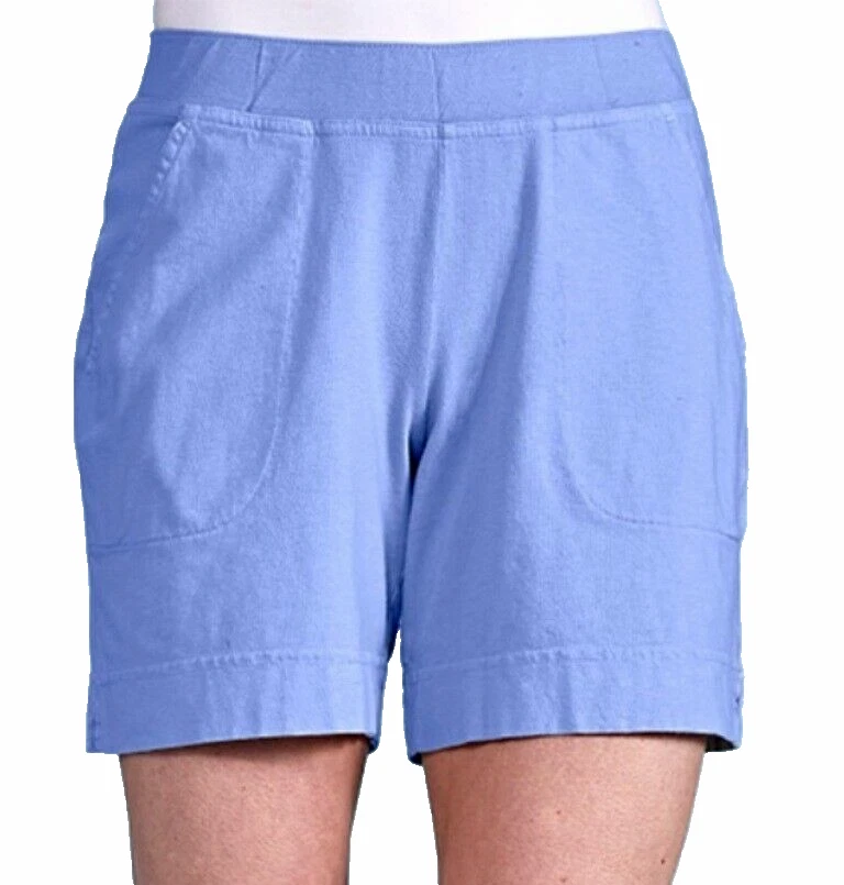 Fresh Produce large peri blue $56 Key Largo jersey cotton 7" inseam shorts nwt l