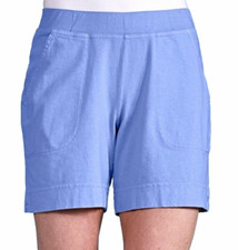 Fresh Produce large peri blue 56 Key Largo jersey cotton 7" inseam shorts nwt l