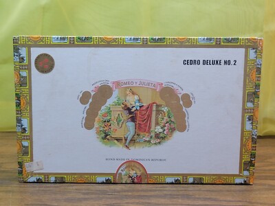 SANTA CLARA 1830 木製パイプボックス Romeo y Julieta Wood Cigar Box Made in Dominican Republic 25 cigar
