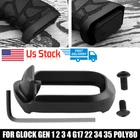 Black Flared Aluminum Magwell for Glock gen 1 2 3 4 G17 22 34 35 Poly80 Hunting