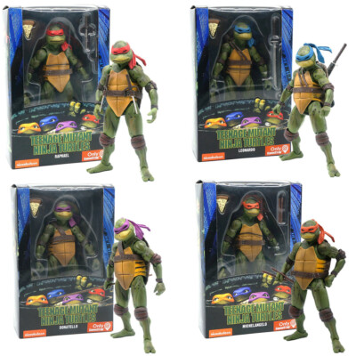 NECA TMNT Teenage Mutant Ninja Turtles 1990 Jahre Film 7'' Actionfigur Spielzeug