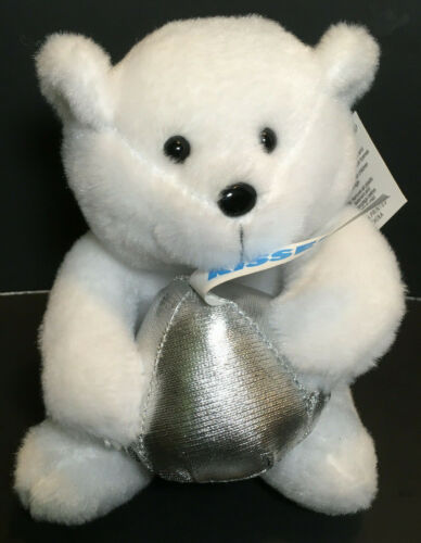 Hersheys peluche cucciolo di orso polare in miniatura con cioccolato ""Bacio"" 2012 da collezione - Foto 1 di 12