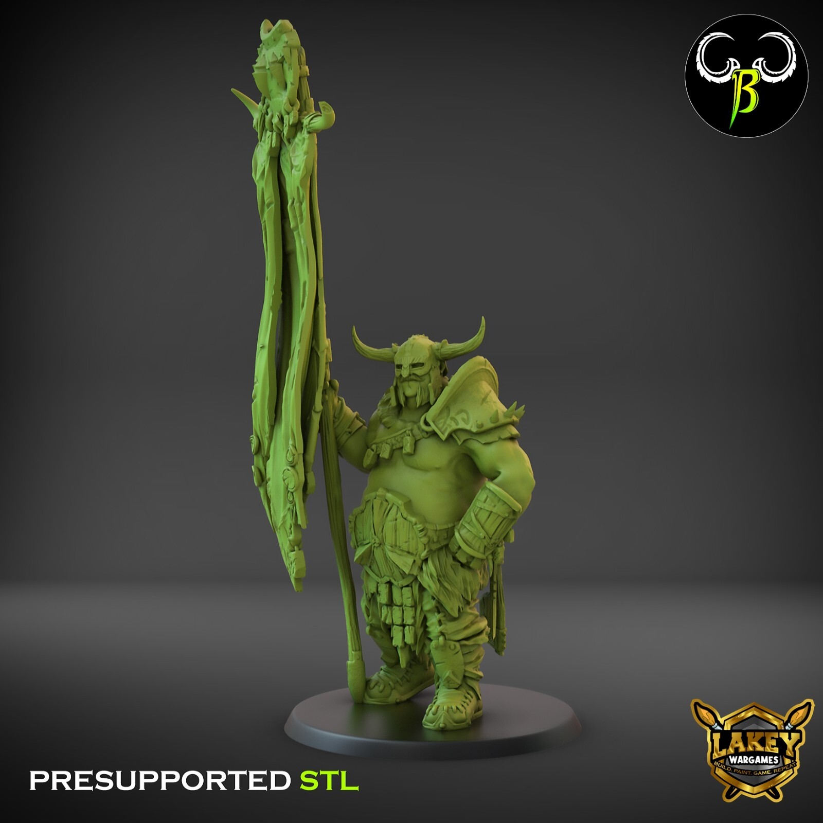 Valajar Chosen | Ogre | 3D Printed Miniature | Clay Beast Creation |
