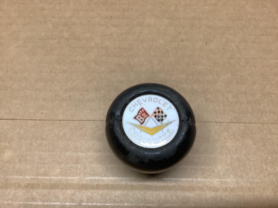 vintage-corvette-amco-leather-crossed-flags-shift-knob-used-ebay