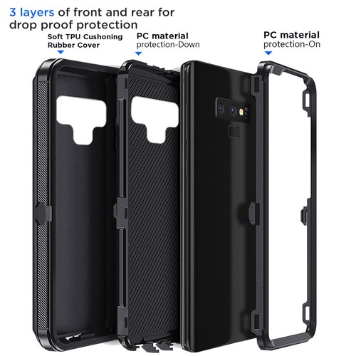 For Samsung Galaxy Note 9 Heavy Duty Case Cover Tempered Glass Screen Protector - Picture 29 of 54