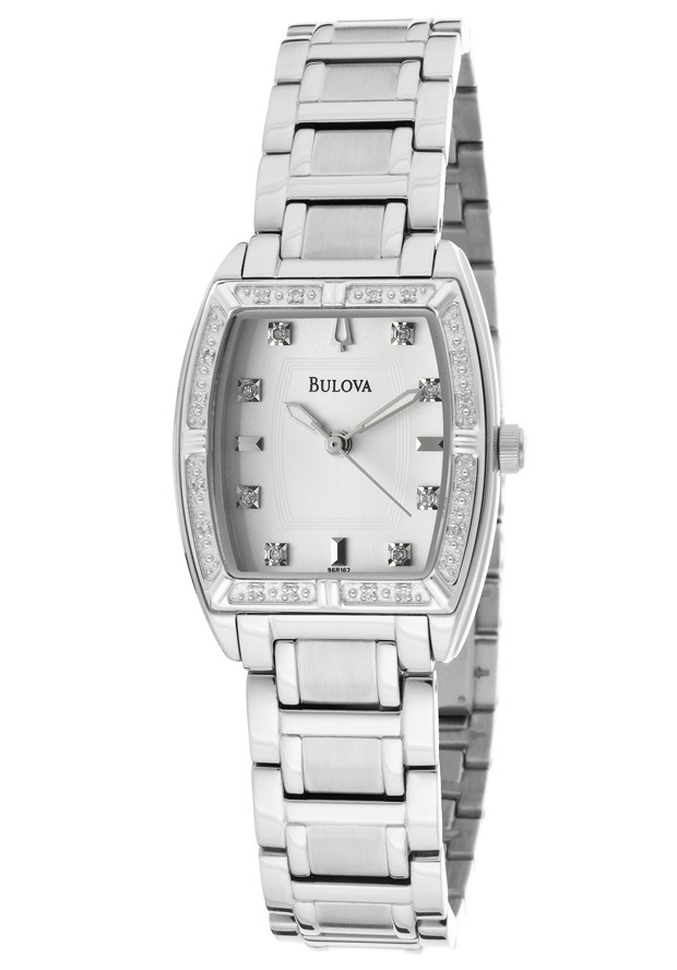Bulova Women's Highbrdge Diamond Bezel Watch 96R162 eBay