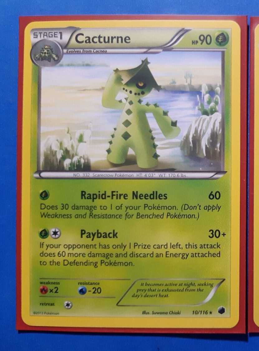 Cacnea 9/116 Pokemon card BW Plasma Freeze rare NM