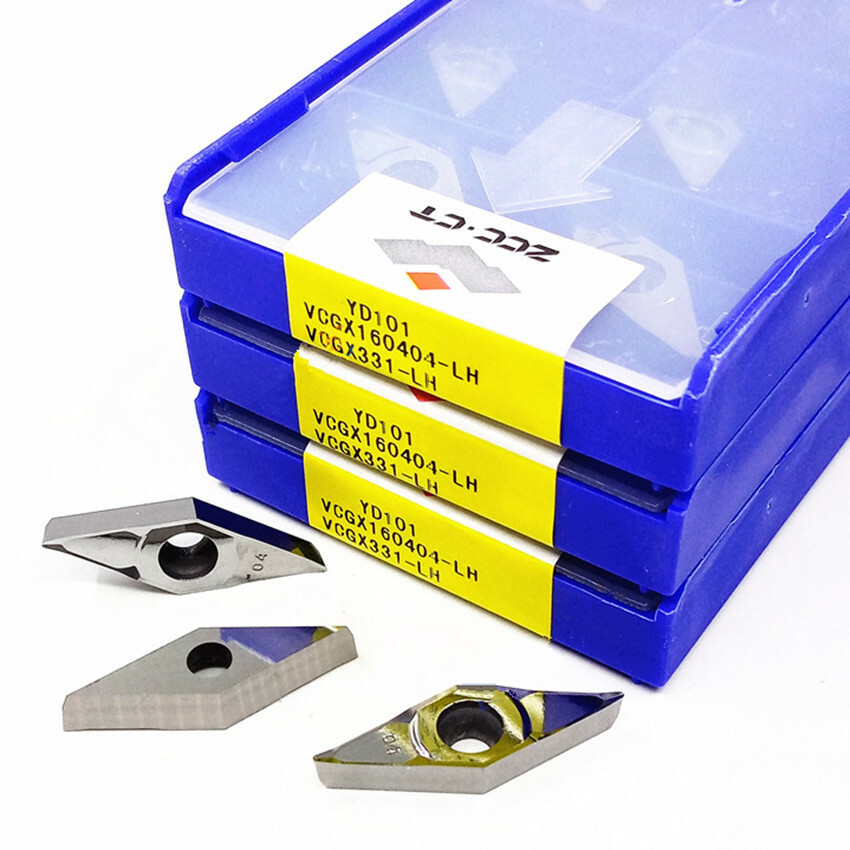 10pcs VCGX160404-LH YD101 VCGX331-LH * ZCC.CT * CNC Carbide