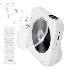 CD Player with Bluetooth - Desktop CD Players for Home with LCD Screen Display