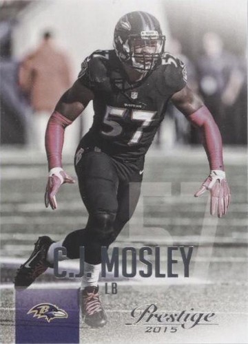 2023 Panini Prestige Xtra Points Red C.J. Mosley 523/599 New York