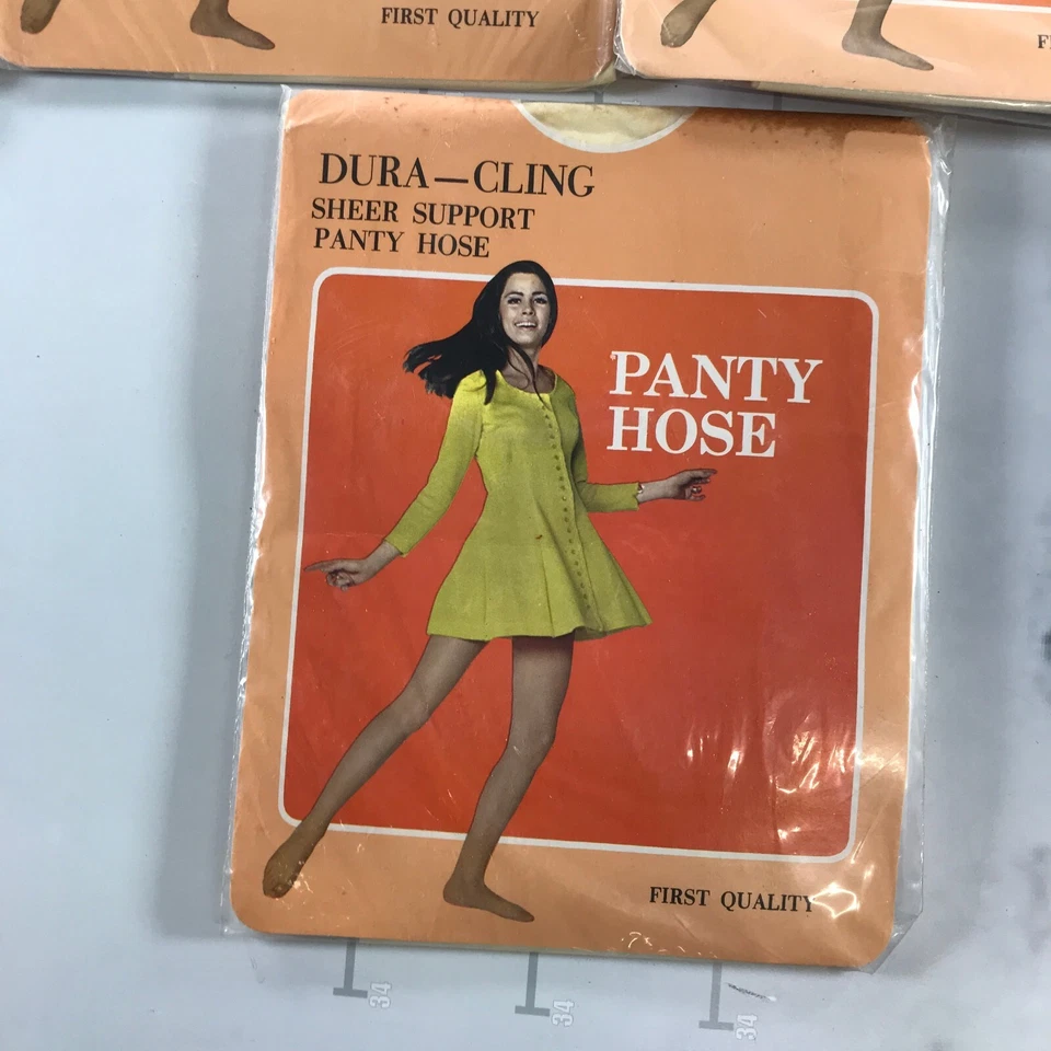 Lote de 9 Panty Manguera Pantimedias Dura Cling Soporte Transparente Se Ajusta a 5'8" - 5'11" Foto 4 de 4