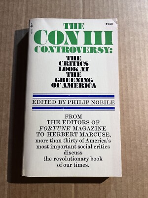 THE CON III CONTROVERSY  ed. Philip Nobile 1971 Pocket paperback ENVIRONMENT