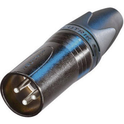 Neutrik NC3MXX-BAG XLR-Steckverbinder Stecker, gerade Polzahl: 3  Schwarz 1 St.