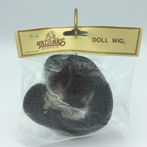 Tallinas Doll Wig Vintage New Old Stock Style 801 Size 9 Brown Hair - Picture 3 of 3