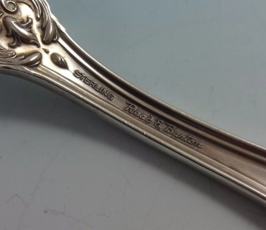 Conjunto de Talheres de Prata Esterlina Burgundy by Reed & Barton Para 6 Serviço 24 Peças - Imagem 4 de 4