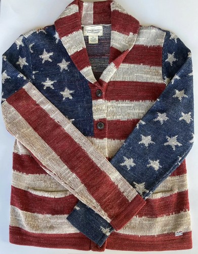 American Flag Cardigan Medium 
