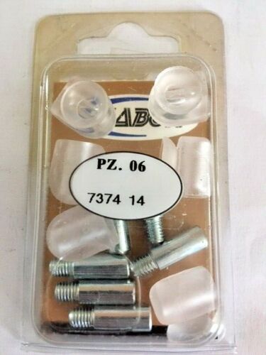 6 Shelf Supports for cristalli Transparent Plastic With Pins Iron Zinc-Plated - Photo 1/1