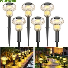 6x LED Solarleuchten für außen Solar Pilzlampe Wasserdichte Gartenleuchten Warm
