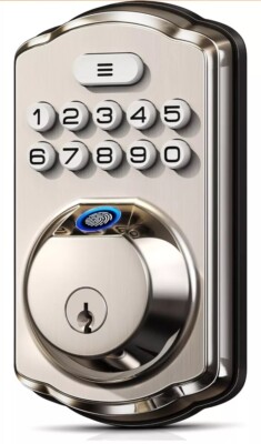 Veise Fingerprint Door Lock, Keyless Entry Door Lock, Electronic Keypad