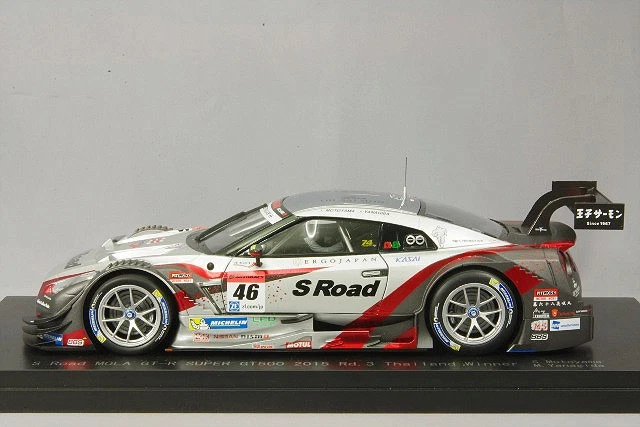 Ebbro 1:18 S Road Mola GT-R Super GT500 Rd.3 2015 Thailand #46 Winner from Japan - Image 2 of 4