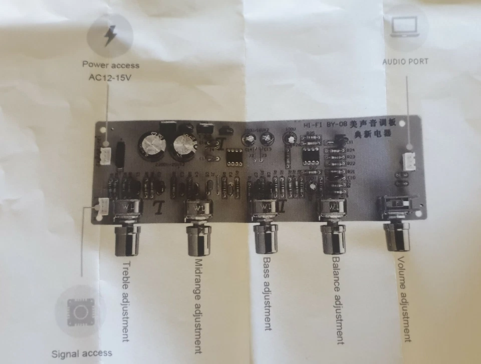 preamplificatore stereo kit BY-08 - Immagine 4 di 4
