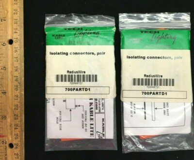 Tech Lighting Lot of 2 Isolating Connectors 700PartD1 NIP Free Shipping