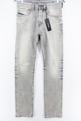 Jeans Diesel Buster 0699J - Regular Slim Tapered Stretch, Taille W26 L32, Gris, Neuf Avec étiquettes