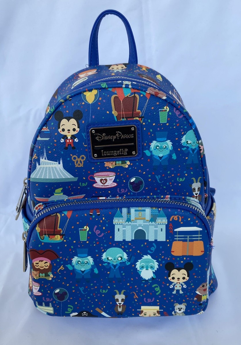 Loungefly Disney Chibi Park Icons & Characters Mini Backpack Disney Parks Loungefly Icons Chibi Characters Attractions  main image 3