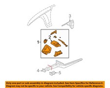 GM OEM 03-07 CTS Fender Structural Components Rails-Apron Assy 15900254