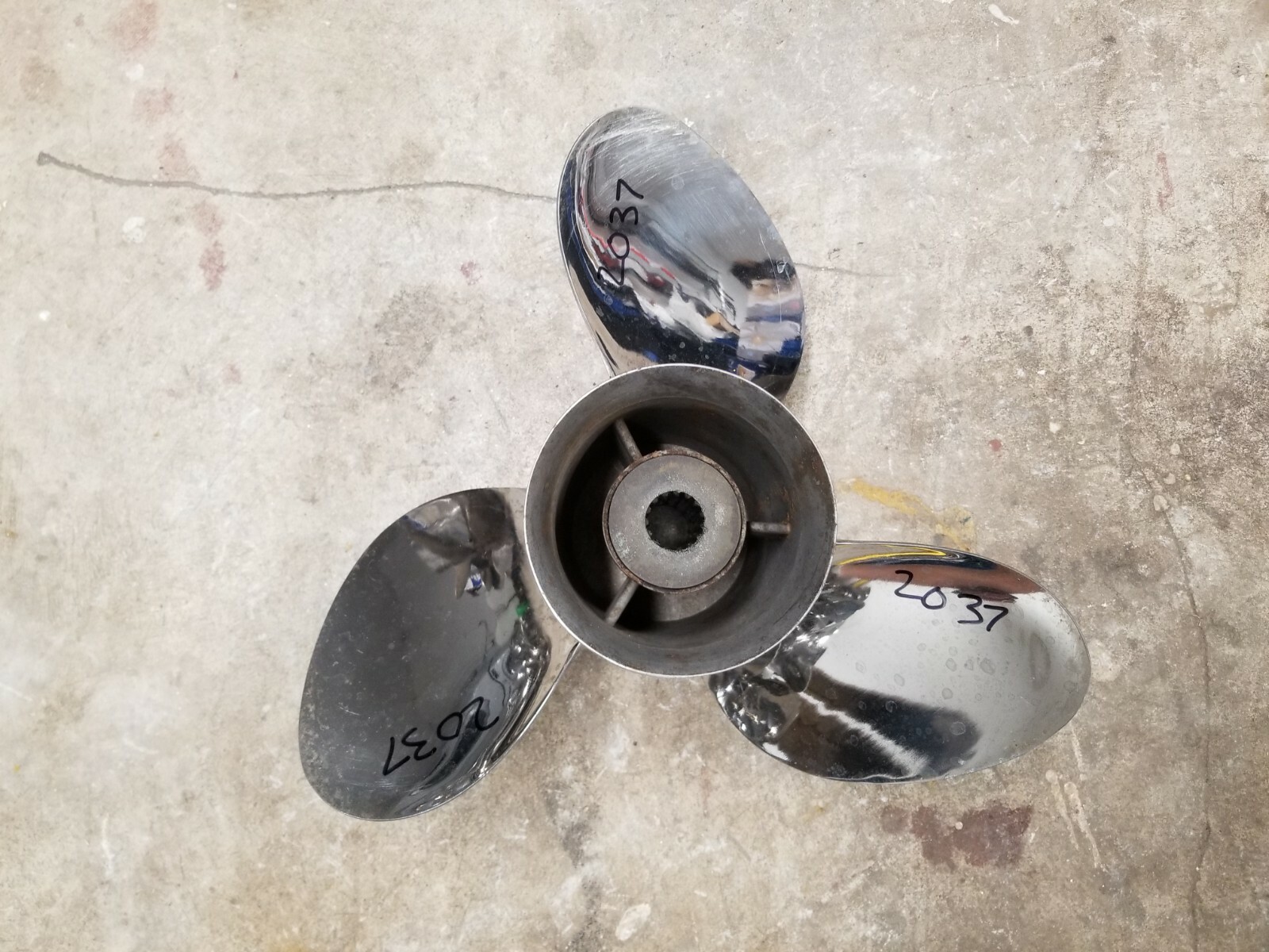 14 1/4" X 20P SUZUKI STAINLESS STEEL PROPELLER, FITS SUZUKI YAMAHA 4.75 ...