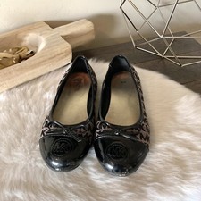 Michael Kors girls flats slip on ballet shoes Size 3 Black
