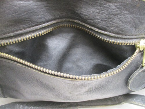 Vtg Frye Black Leather Sports Duffle Travel Carryon Luggage Overnight Bag Large - Picture 10 of 19
