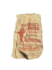 Rare potato sack bag 100lbs burlap