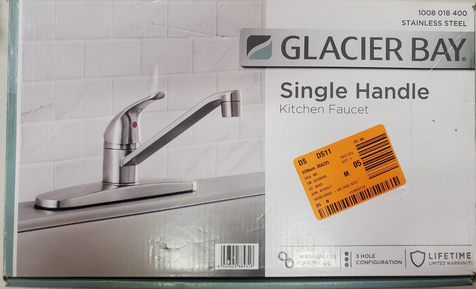 Glacier Bay Single-Handle Standard Kitchen Faucet  Stainless