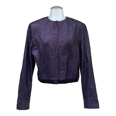 Vintage 00s WILSONS LEATHER Womens L Leather Bomber Jacket Vintage 00s WILSONS LEATHER Womens L Leather Bomber Jacket