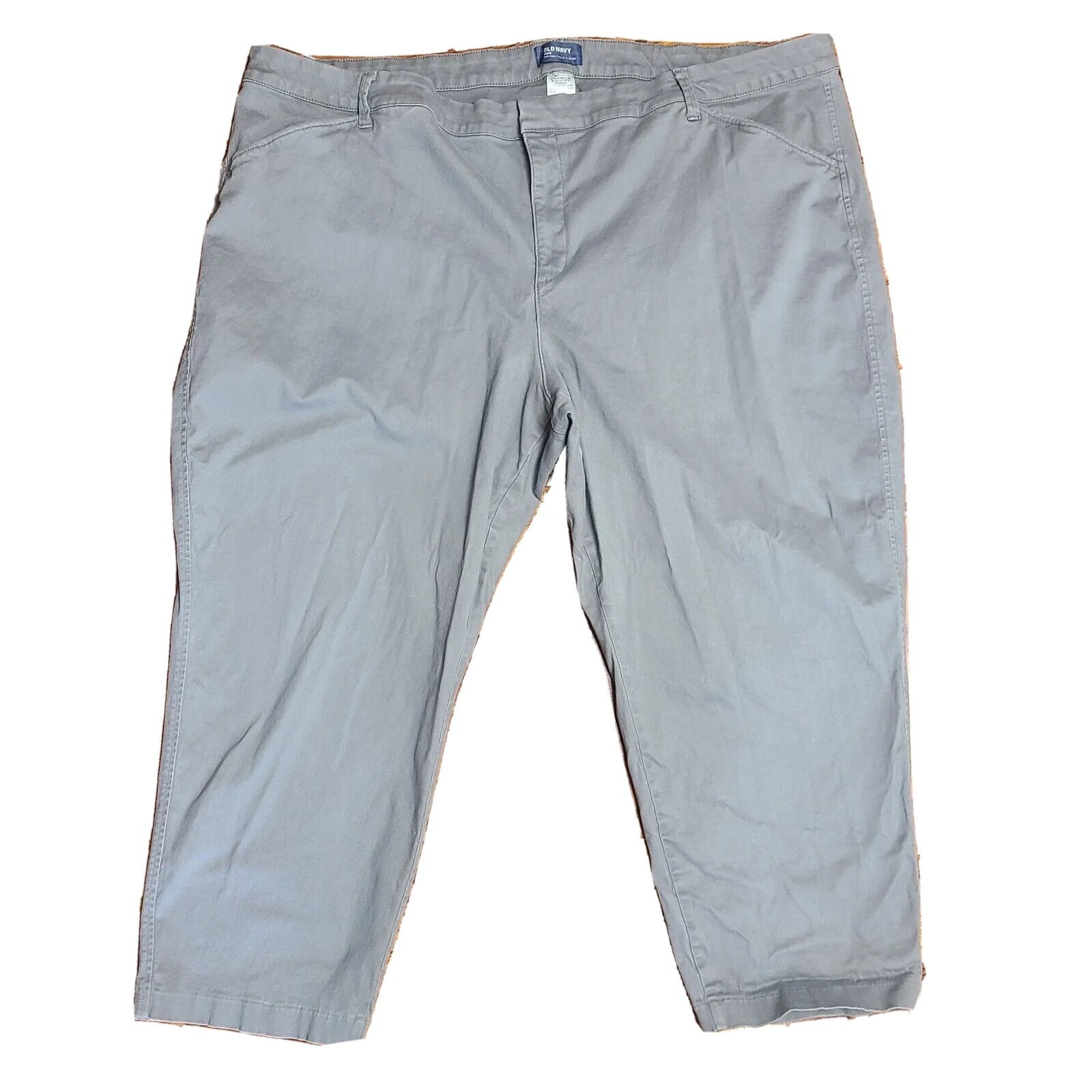 OLD NAVY Solid All Grey Gray Pixie Mid Rise Pants… - image 1