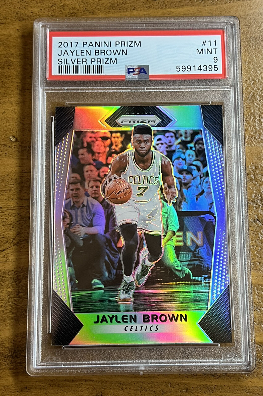 2017 Panini Prizm Jaylen Brown Silver #11 PSA 9 Mint Boston Celtics