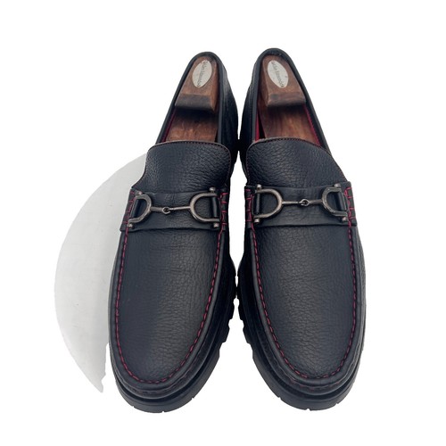 Moreschi Men's Black Mocassins, Size 8.5, Made in Italy | eBay
