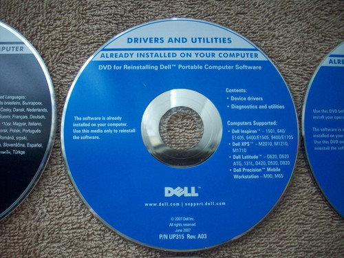 8 Dell Cds Discs For Applications-Drivers & Utilities-Monitors-Operating System - Picture 3 of 10