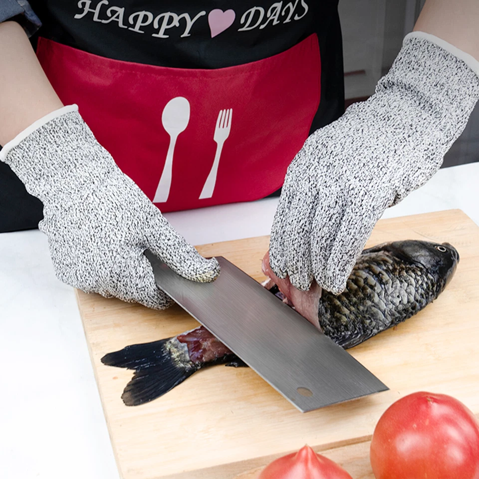 安全切割防刺屠夫手套不锈钢丝金属网 — 第 3/4 张图片