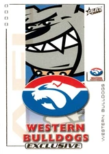2002 WESTERN BULLDOGS AFL Card CLUB LOGO Exclusive