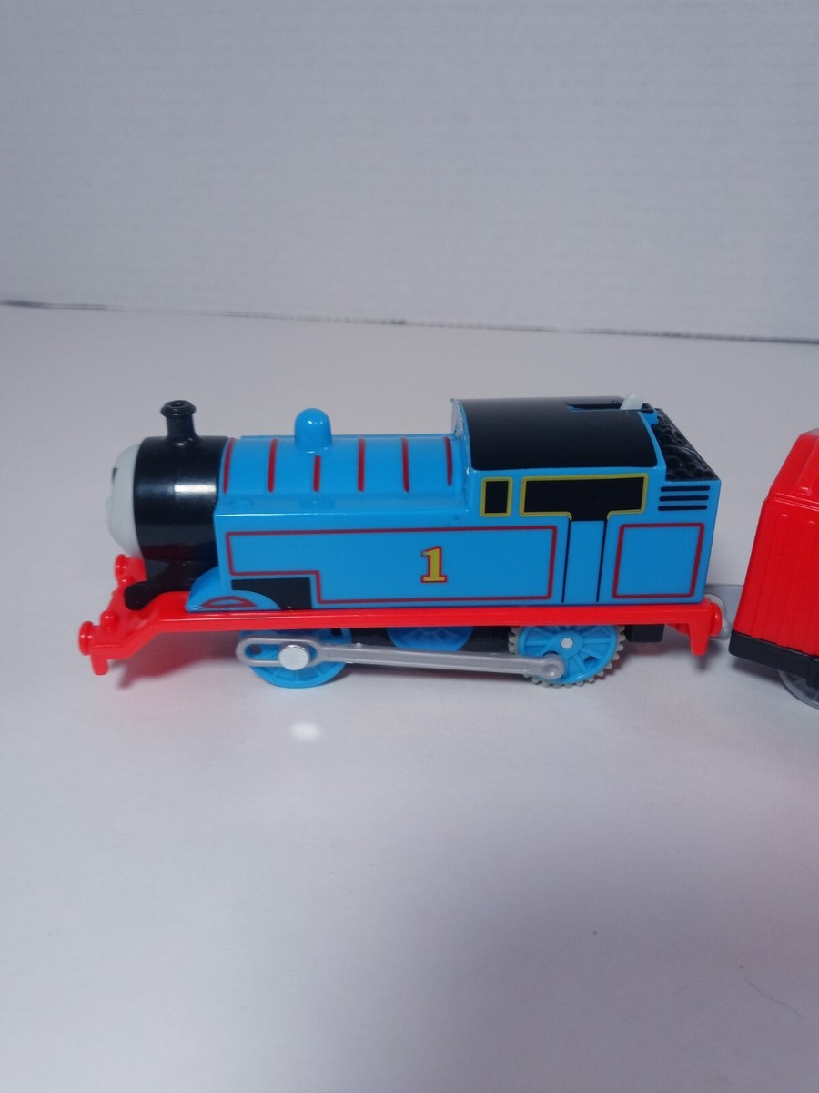 Thomas And Friends 2013 Mattel Thomas With Red Box Car Motorized