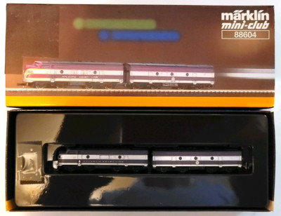 Marklin Z scale Mini Club 88604 F7 A-B Atlantic Coast Line Loco w