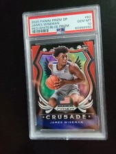 2020 Prizm Draft James Wiseman #82 PSA 10 GEM Mint RC Crusade Red White Blue