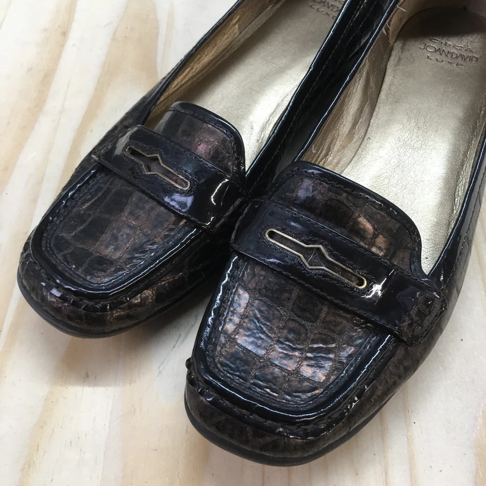 Zapatos Circa Joan & David Mujer 8.5M CJFinton Mocasines Crocs Estampado Cuero Marrón Foto 4 de 4